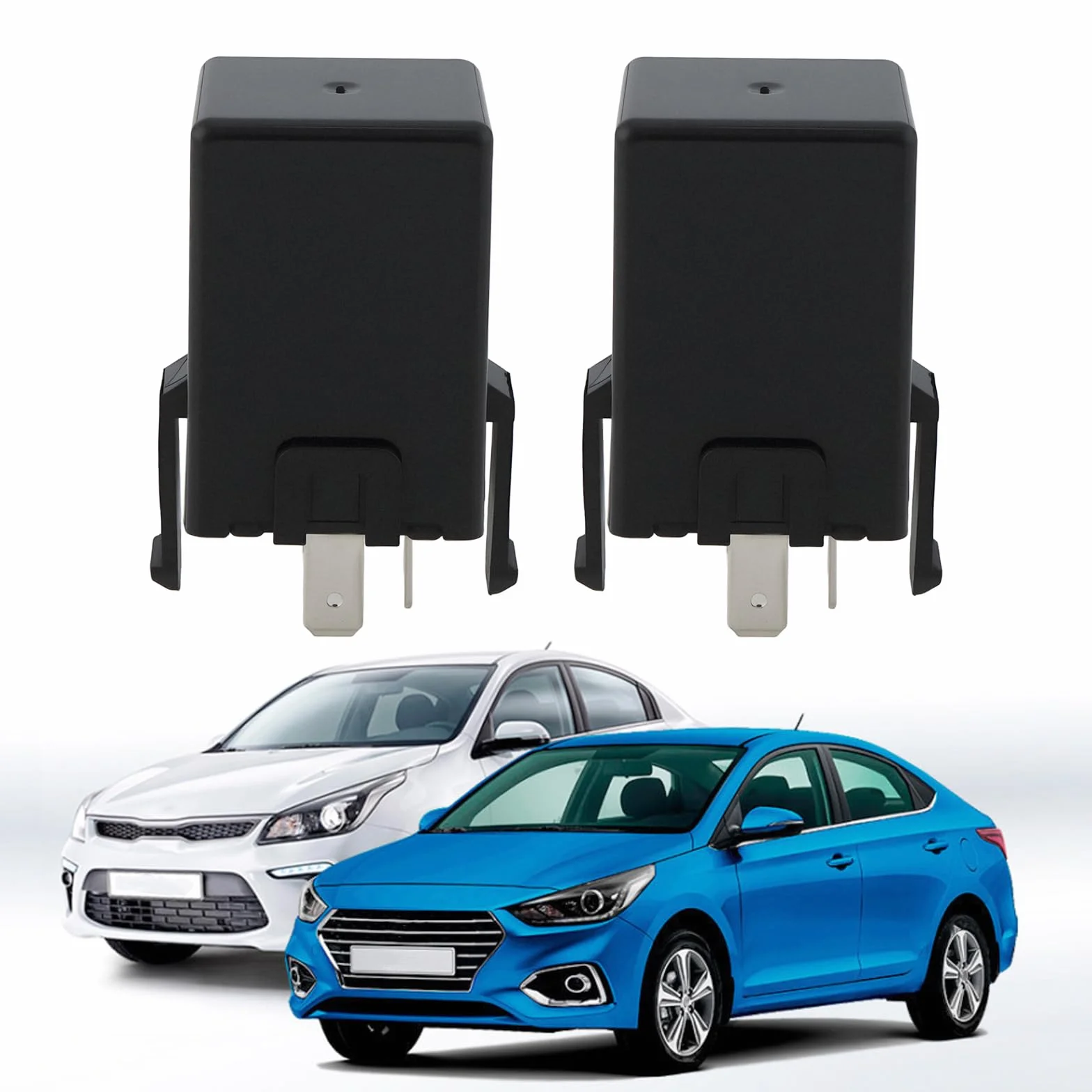 2 x przekaźnik kierunkowskazu 95550-39000 kompatybilny z Hyundai Accent Santa Fe kompatybilny z Kia Optima Rio