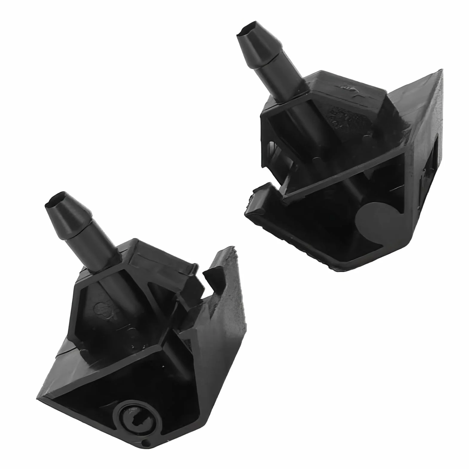 Baceyong 2 x dysze do spryskiwaczy przedniej szyby 28932-JD000, 28932JD000, kompatybilne z Nissan Qashqai J10 2007-2014, kompatybilne z Qashqai +2 JJ10 2010-2014