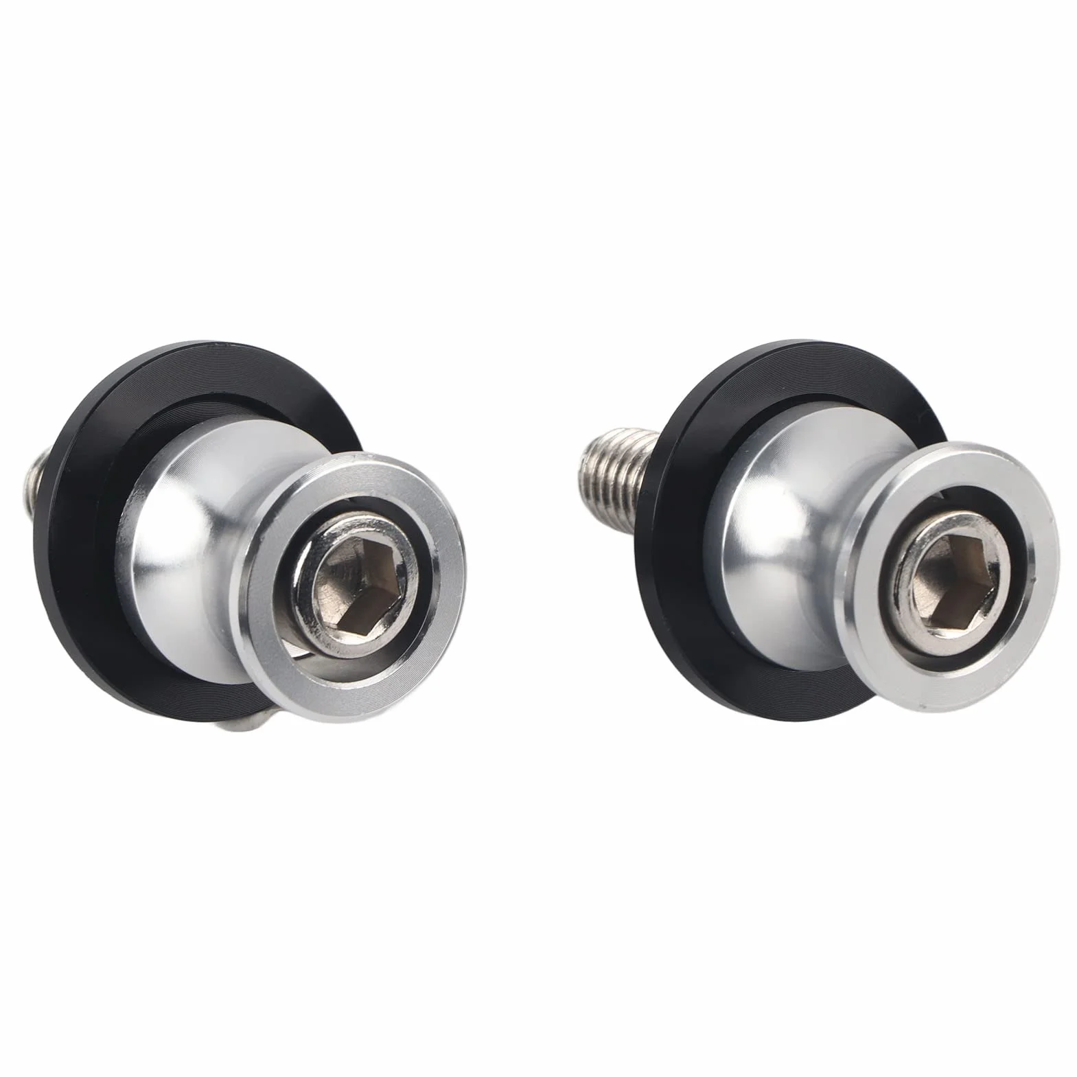 Duokon szpula wahacza CNC 10mm twardy anodowany stojak wahacz szpulki 1 para srebrny