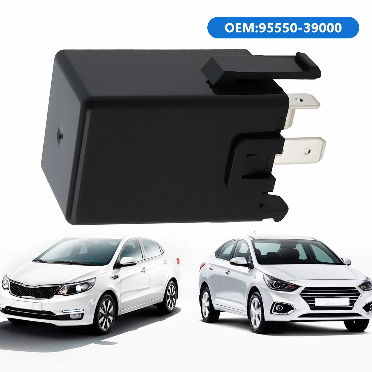 2 x przekaźnik kierunkowskazu 95550-39000 kompatybilny z Hyundai Accent Santa Fe kompatybilny z Kia Optima Rio