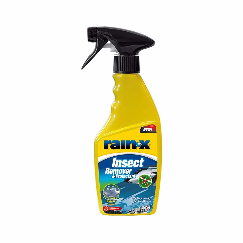 Rain-X Ochrona przed owadami i ochroną samochodu, środek czyszczący do owadów i odchodów ptaków - 500 ml
