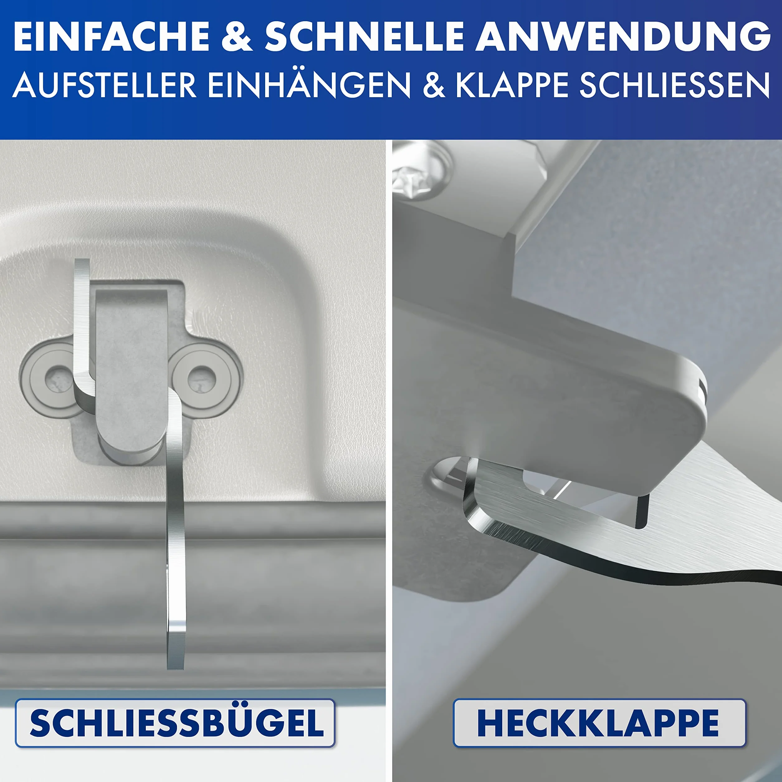 Stojak na tylną klapę do VW T5 & T6 (20 cm) – akcesoria kempingowe do Bulli, California, Comfortline, Beach & Multivan