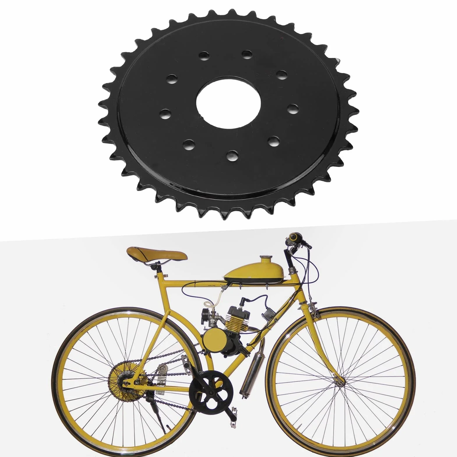 Układ Silnika 415 Tylna Zębatka Łańcuchowa 36T Pasuje do Rowery Push Bike