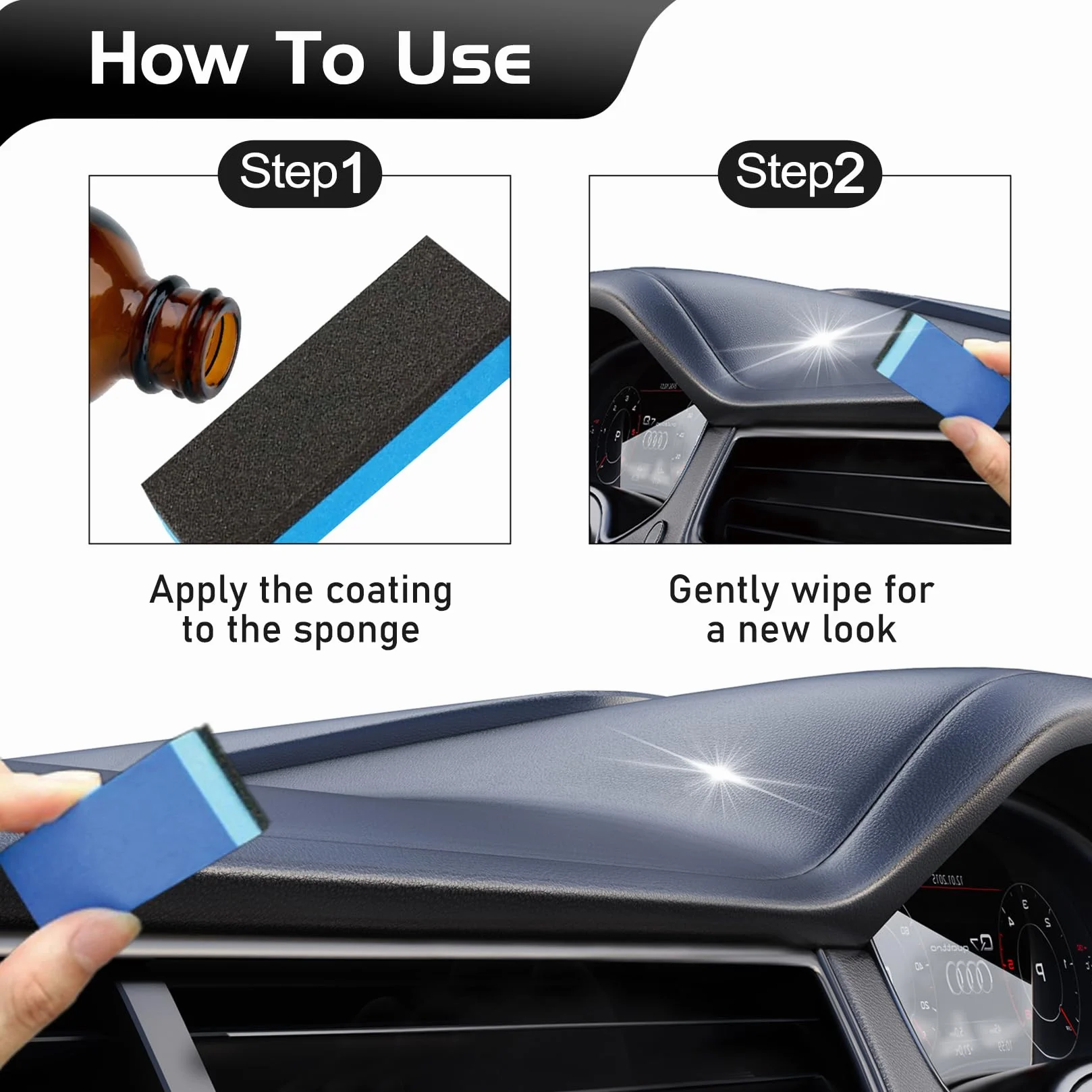 Plastikowy Zestaw Odświeżający 3 pcs Tworzyw Sztucznych Powłoka Krystaliczna Plastikowy Srodek Do Renowacji Yworzyw Sztucznych Samochodow Srodek Do Renowacji Plastikowych Części Samochodów