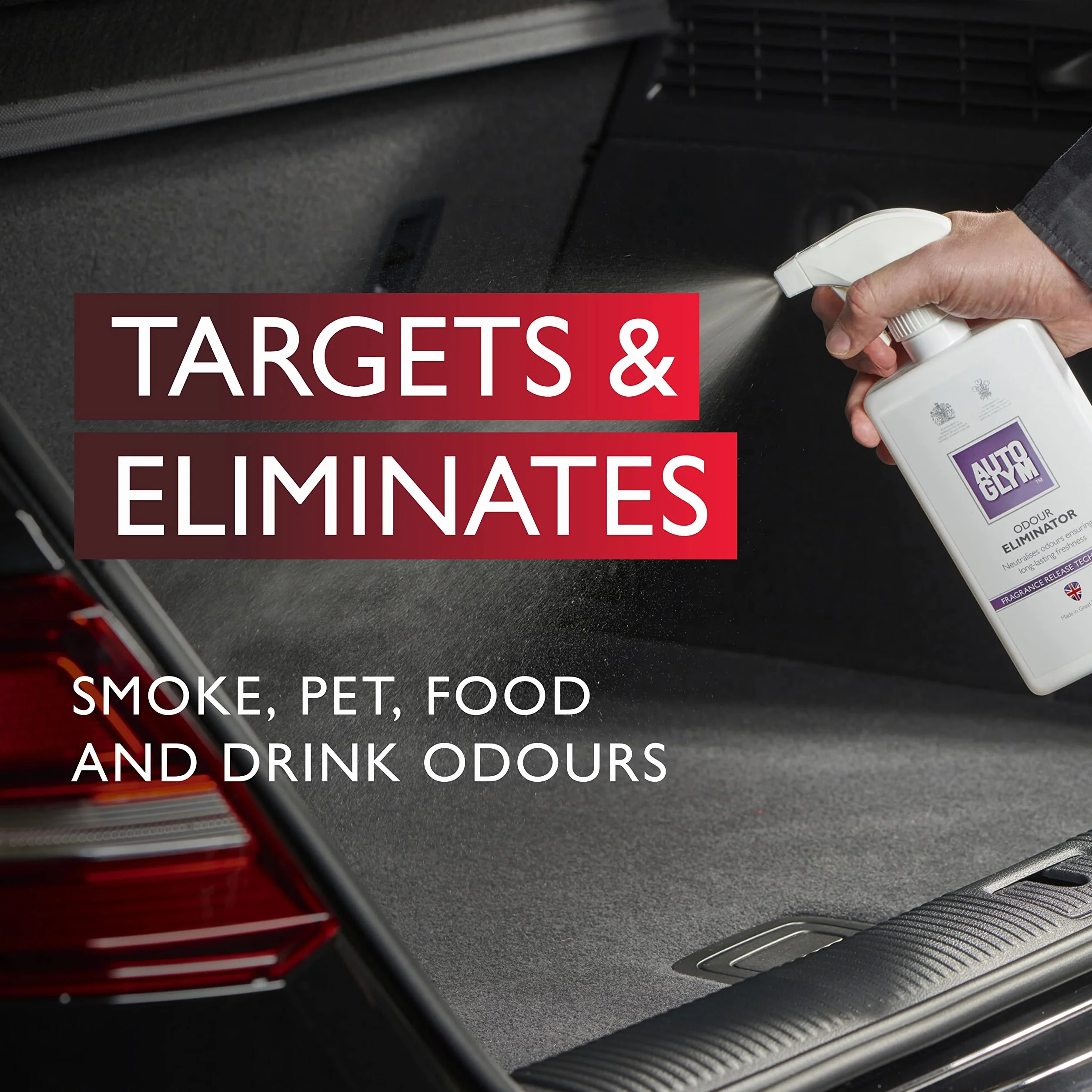 Autoglym Eliminator zapachów, 500 ml, odświeżacze powietrza w sprayu i eliminator zapachów