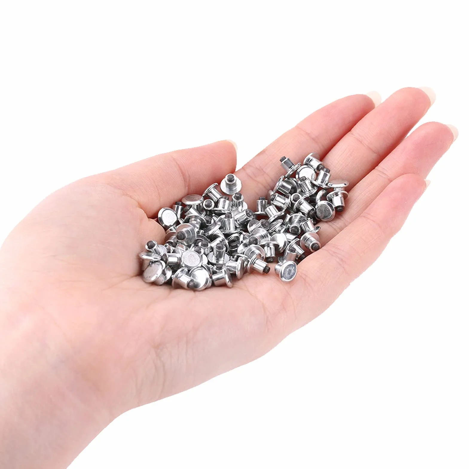 100 Sztuk Opony śnieżne Kolce, 6.5mm/0.26 "śruby do Opon Opon śnieżnych Kolce do Rowerów Motocykl ATV Buty