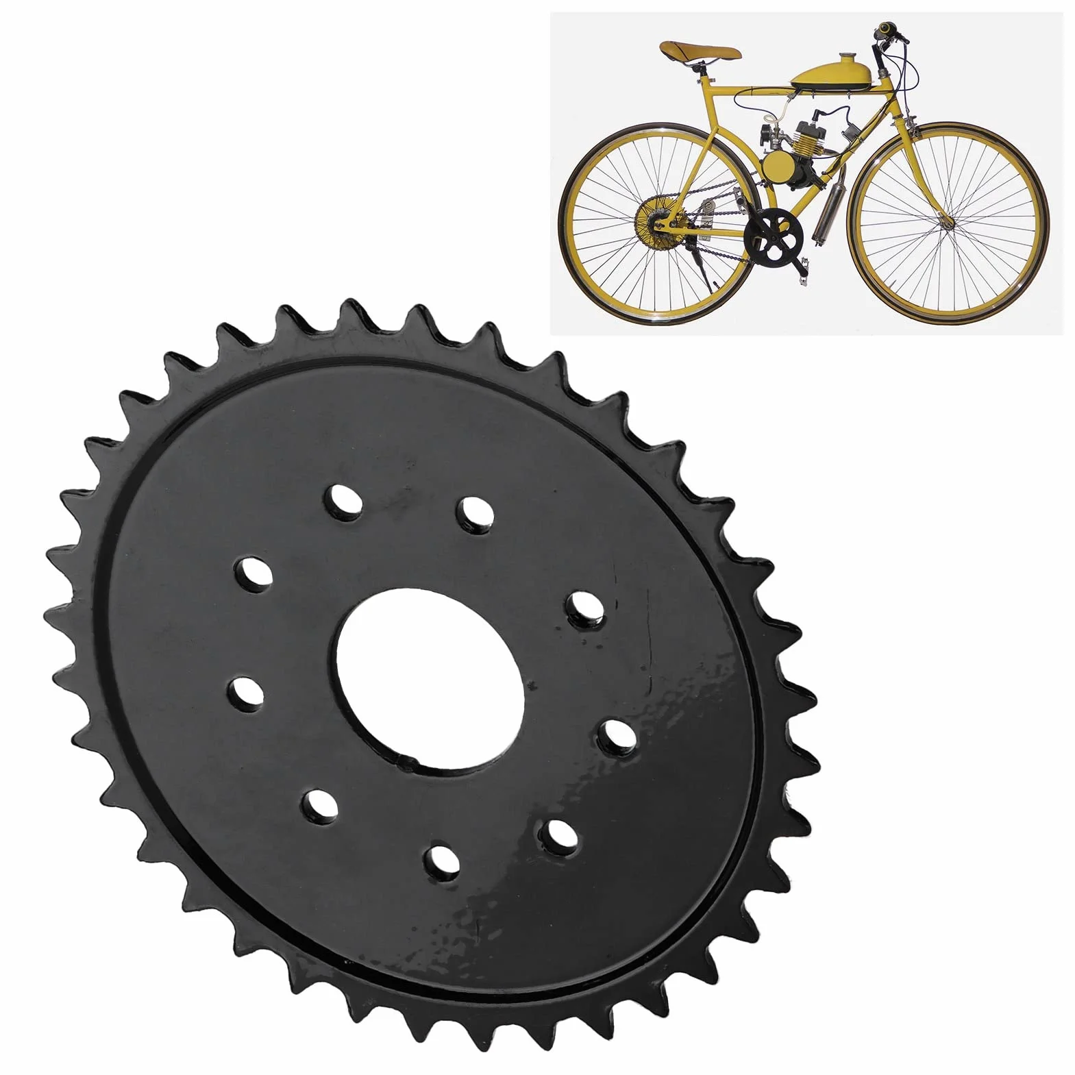 Układ Silnika 415 Tylna Zębatka Łańcuchowa 36T Pasuje do Rowery Push Bike