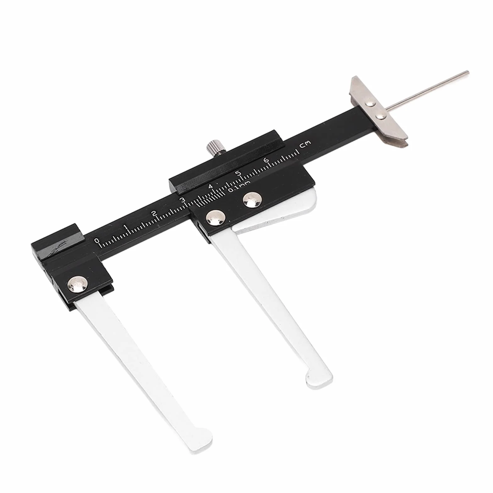 Akozon Narzędzie do Pomiaru Tarcz Hamulcowych, Dokładność 0,1 Mm Mikrometr Suwmiarki Tarczy Hamulcowej 0–60 Mm, Metryczny Zacisk do Pomiaru Głębokości Tarczy Hamulcowej Wskaźnik Głębokości Bieżnika Op