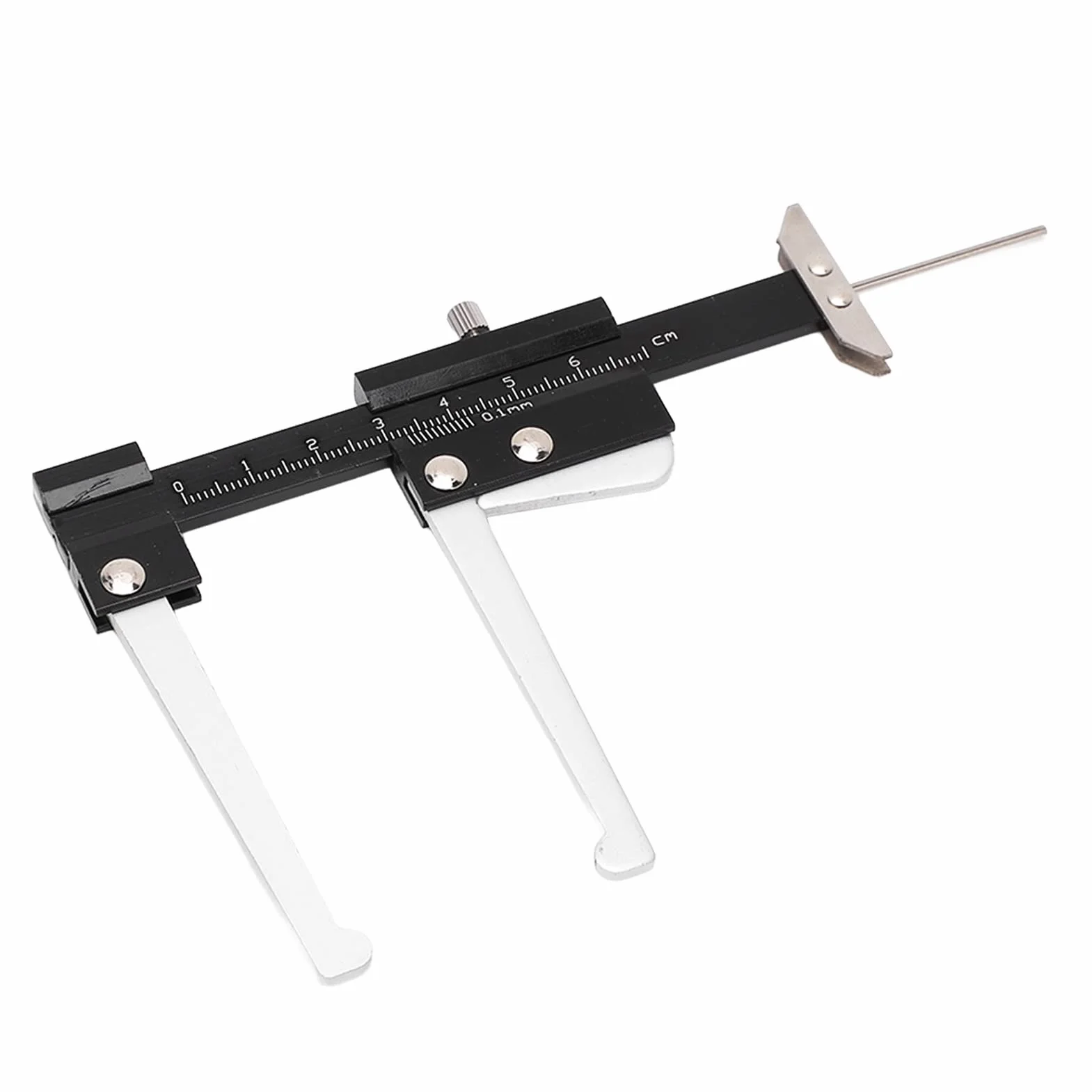 Akozon Narzędzie do Pomiaru Tarcz Hamulcowych, Dokładność 0,1 Mm Mikrometr Suwmiarki Tarczy Hamulcowej 0–60 Mm, Metryczny Zacisk do Pomiaru Głębokości Tarczy Hamulcowej Wskaźnik Głębokości Bieżnika Op