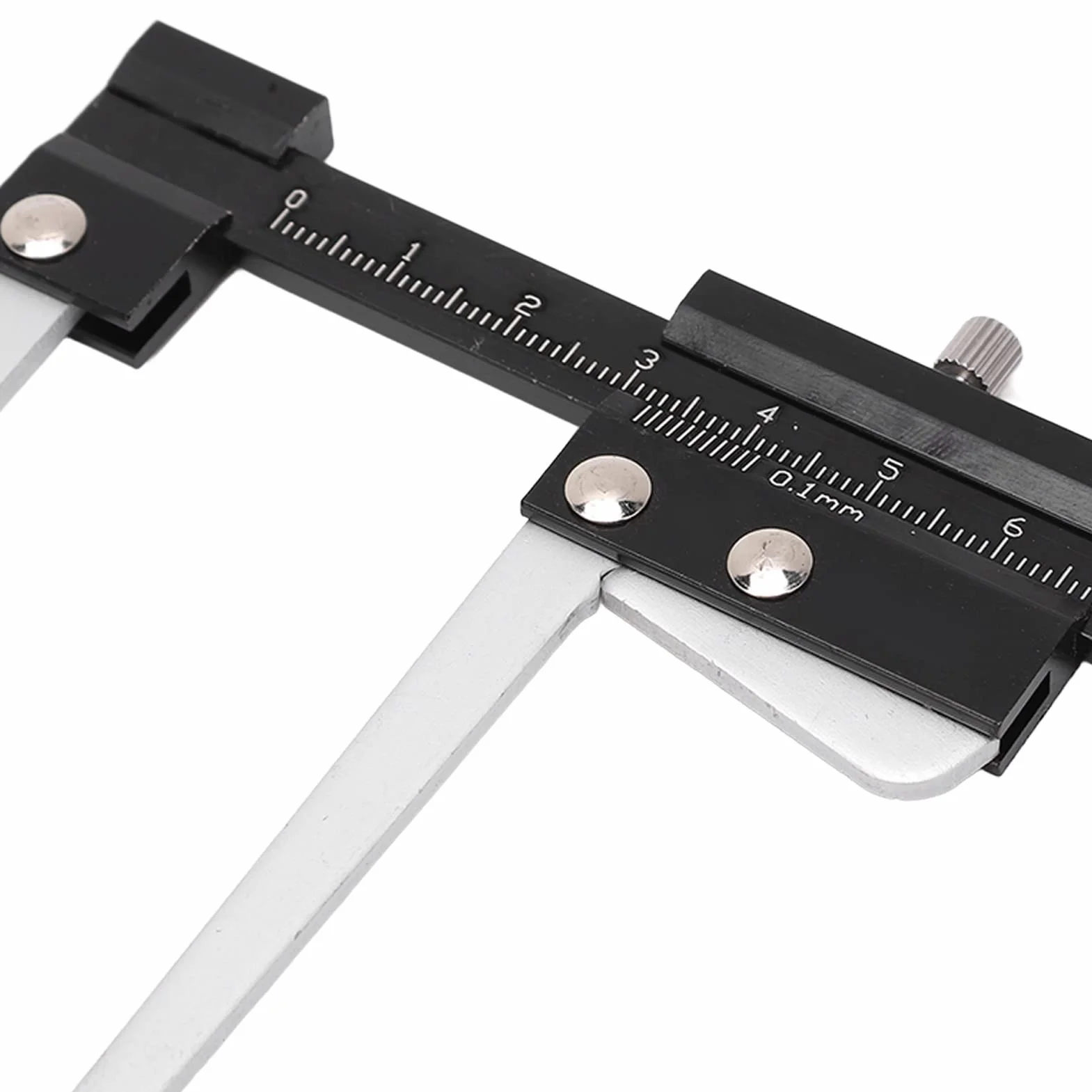 Akozon Narzędzie do Pomiaru Tarcz Hamulcowych, Dokładność 0,1 Mm Mikrometr Suwmiarki Tarczy Hamulcowej 0–60 Mm, Metryczny Zacisk do Pomiaru Głębokości Tarczy Hamulcowej Wskaźnik Głębokości Bieżnika Op