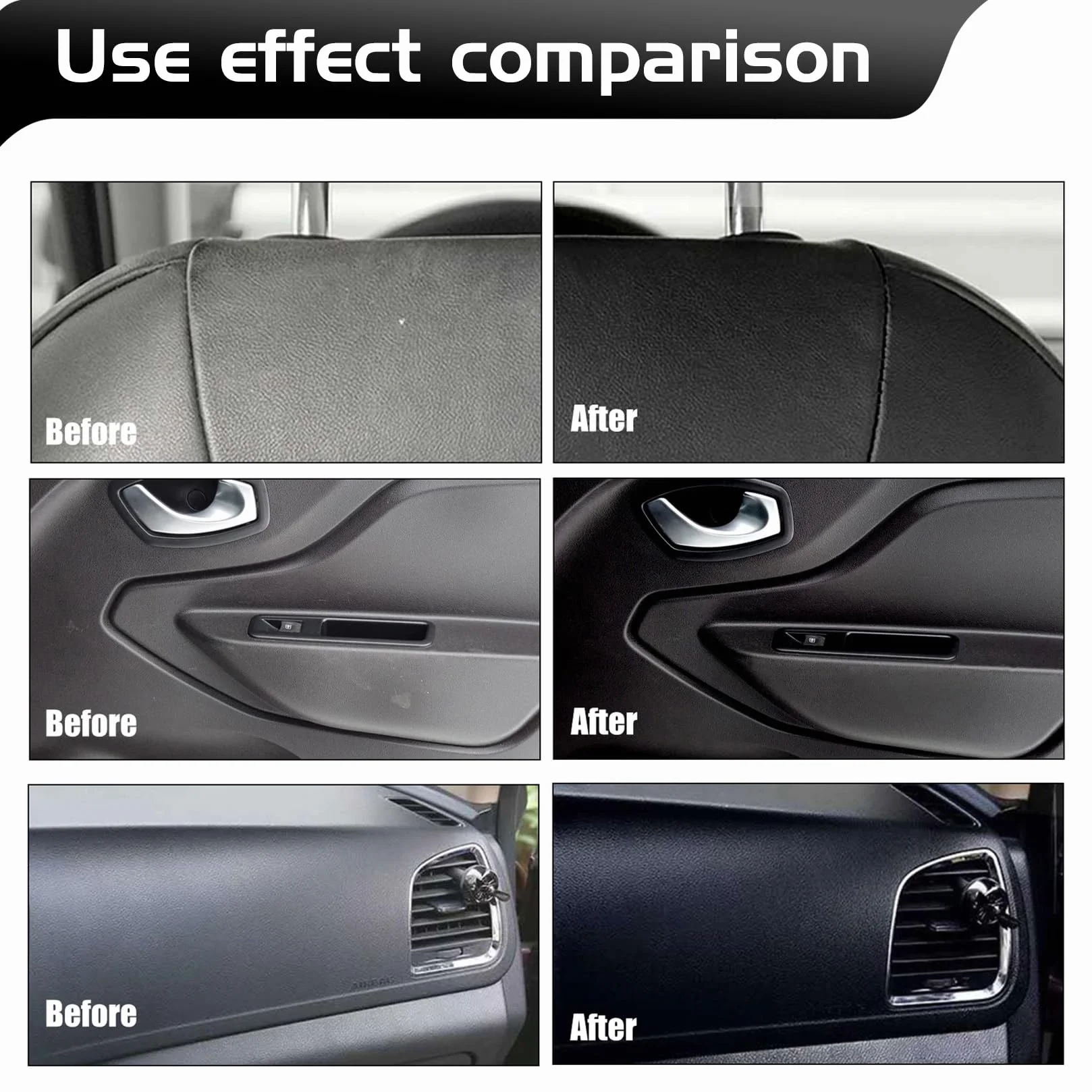 Plastikowy Zestaw Odświeżający 3 pcs Tworzyw Sztucznych Powłoka Krystaliczna Plastikowy Srodek Do Renowacji Yworzyw Sztucznych Samochodow Srodek Do Renowacji Plastikowych Części Samochodów