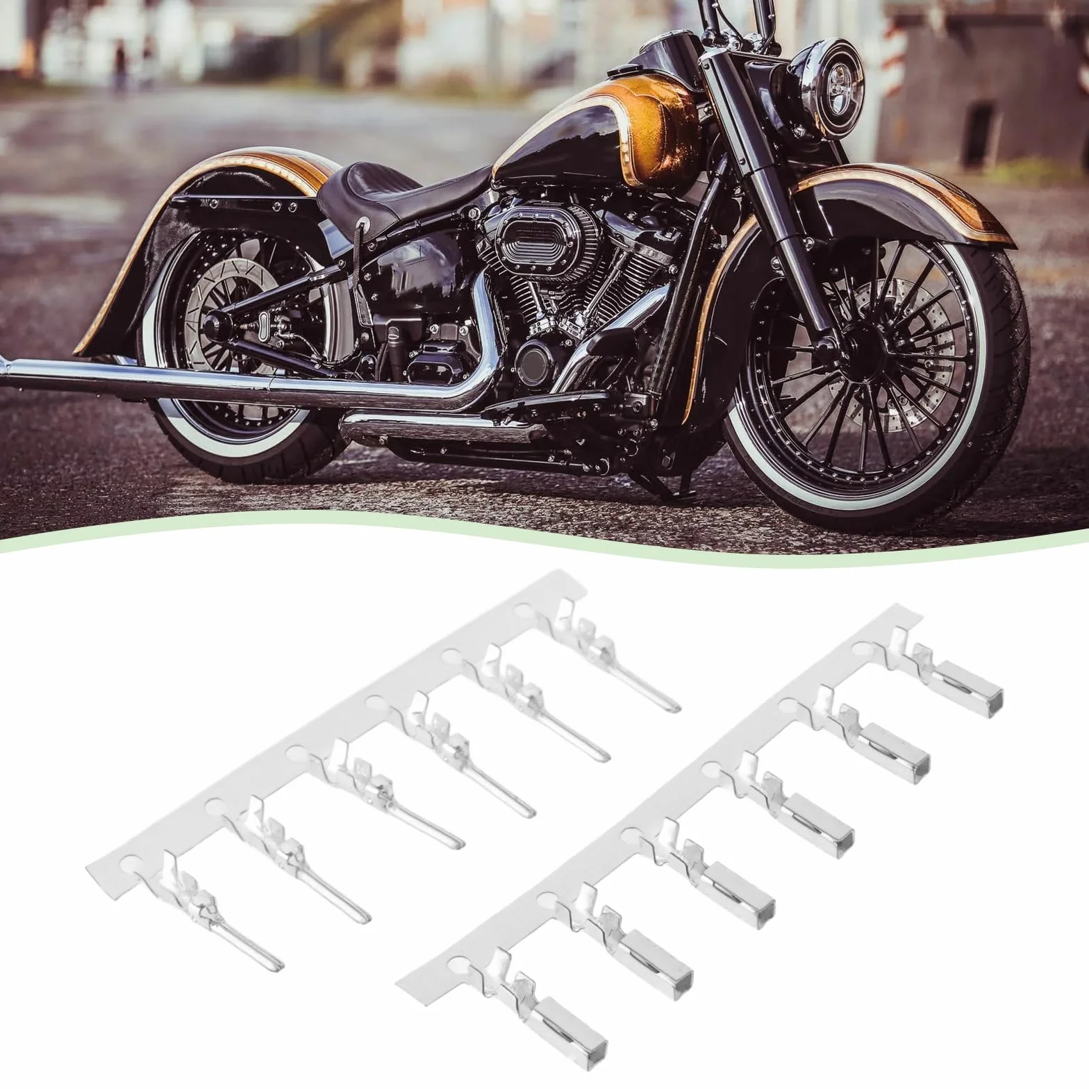 EMSea 5 zestawów 4-pinowy motocykl samochód męski żeński złącze wtykowe zestaw 4-przewodowe męskie żeńskie złącze okablowanie kierownicy MX19004S51 MX19004P51 kompatybilne z H-arley Davidson